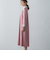 配色シャツワンピース ≪洗濯機で洗える≫