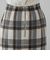 起毛シャギーチェックロングタイトスカート