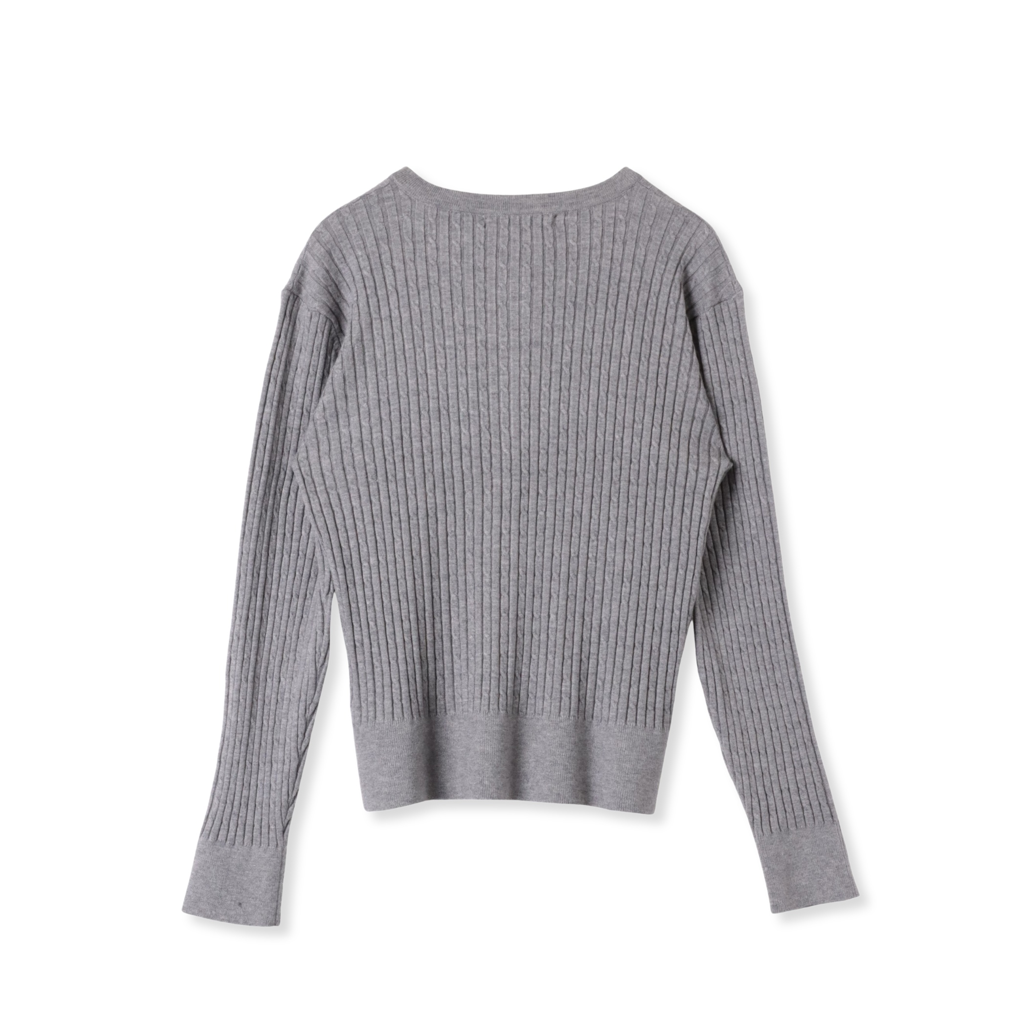 しっとりシアバター加工ミニケーブルカーディガン≪手洗い可能≫