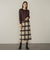 起毛ビックチェックナロータイトスカート