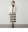 起毛ビックチェックナロータイトスカート