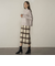 起毛ビックチェックナロータイトスカート