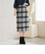 起毛ビックチェックナロータイトスカート