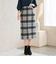 起毛ビックチェックナロータイトスカート