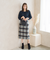 起毛ビックチェックナロータイトスカート