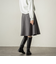 冬仕様 美シルエットフレアスカート≪手洗い可能≫