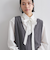 梳毛調合繊ディープVネックフレアワンピース≪洗濯機で洗える≫