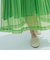 シアーリネンライクプリーツスカート≪セットアップ対応/手洗い可能≫