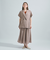 リネンライクタックフレアスカート≪セットアップ対応/洗濯機で洗える≫