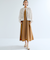 カットジョーゼットダブルフェイスワンピース≪手洗い可能≫