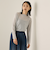 ボトルネックセミシアーカットソー
