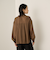 セミシアーストライプ2WAYボウタイブラウス≪手洗い可能≫