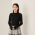 調温バックボタンハイネックニット≪手洗い可能≫