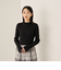調温バックボタンハイネックニット≪手洗い可能≫