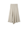 サテンピーチバックアシンメトリースカート≪手洗い可能≫