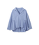 モイストブロードラッフルヘムブラウス