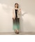 シフォングラデーションプリーツスカート