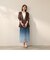 シフォングラデーションプリーツスカート