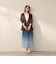 シフォングラデーションプリーツスカート