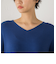 【WEB限定サイズあり】【洗えるニット】ECOCUWOOL Vネックニットプルオーバー≪シワになりにくい≫