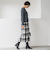 ウールチェックスカート≪洗える≫