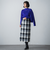 ウールチェックスカート≪洗える≫