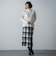 ウールチェックスカート≪洗える≫