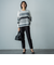 【WEB限定】ランダムボーダーニットプルオーバー≪3サイズ/洗える≫