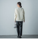 【カタログ掲載】ケーブル編みVネックカーディガン≪手洗い可能≫