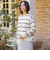 【WEB限定】ふんわりラインボーダーニット≪手洗い可能≫