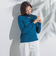 【WEB限定】吸湿発熱 なめらかタートルカットソー≪洗える≫