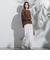 【WEB限定】袖ボタンガーターニット≪手洗い可能≫