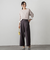 【WEB限定】袖ボタンガーターニット≪手洗い可能≫