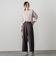 【WEB限定】袖ボタンガーターニット≪手洗い可能≫