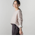 【WEB限定】袖ボタンガーターニット≪手洗い可能≫