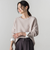 【WEB限定】袖ボタンガーターニット≪手洗い可能≫