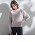 【WEB限定】袖ボタンガーターニット≪手洗い可能≫