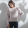 【WEB限定】袖ボタンガーターニット≪手洗い可能≫