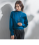 【WEB限定】カラー ハイネックニット≪手洗い可能≫