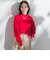 【WEB限定】カラー ハイネックニット≪手洗い可能≫