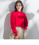 【WEB限定】カラー ハイネックニット≪手洗い可能≫