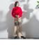 【WEB限定】カラー ハイネックニット≪手洗い可能≫