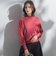 【WEB限定】カラー ハイネックニット≪手洗い可能≫