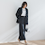 ベルト付きワイドシルエットパンツ≪洗濯機で洗える≫