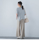 ベルト付きワイドシルエットパンツ≪洗濯機で洗える≫