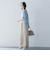 ベルト付きワイドシルエットパンツ≪洗濯機で洗える≫