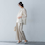 ベルト付きワイドシルエットパンツ≪洗濯機で洗える≫
