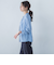 クラシックボウタイプリントブラウス≪洗濯機で洗える≫