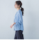 クラシックボウタイプリントブラウス≪洗濯機で洗える≫