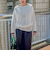【WEB限定】和紙混ホールガーメントニット≪手洗い可能≫